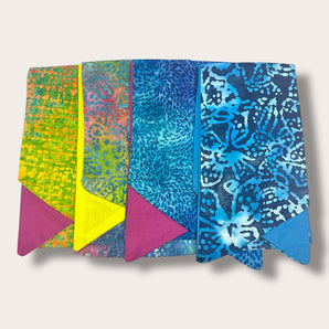 Batik Four Bundle Fabric Hair Wraps