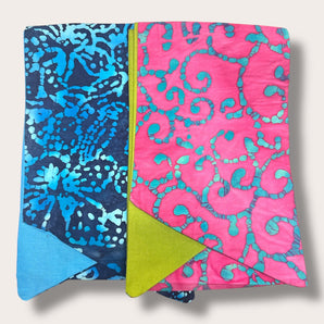 Batik Two Bundle Fabric Hair Wraps