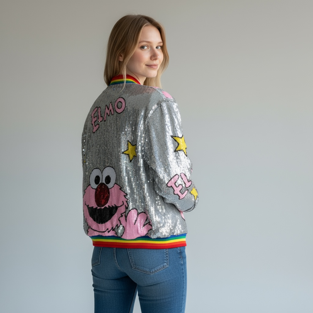 Sequin Elmo Jacket Perfectly Boo sequin-elmo-jacket-perfectly-boo