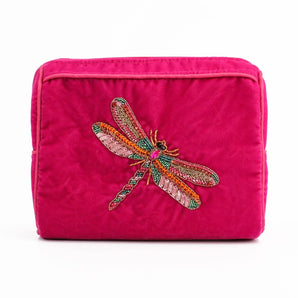PINK DRAGONFLY MEDIUM POUCH