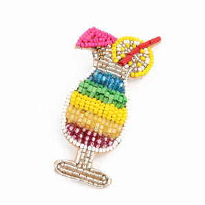 RAINBOW COCKTAIL BROOCH
