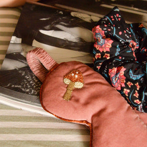 COPPER MUSHROOM SLEEP EYE MASK