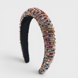 Multicoloured Diamanté Crystal Headband