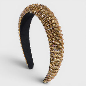 Vintage Gold Diamanté Crystal Headband