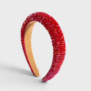 Red Diamanté Crystal Headband
