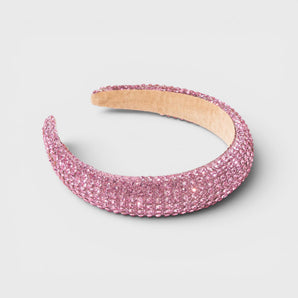Light Pink Diamanté Crystal Headband