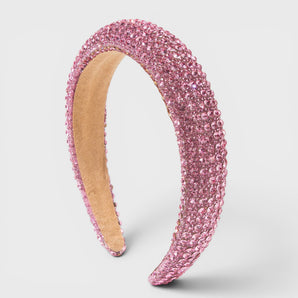 Light Pink Diamanté Crystal Headband
