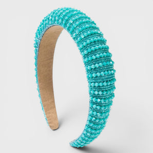 Turquoise Diamanté Crystal Headband