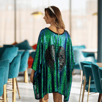 mermaid-green-sequin-kimono-with-black-angel-wings-applique