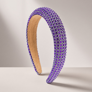 Purple Diamanté Crystal Headband