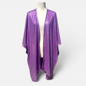 Iredescent lilac Sequin Kimono