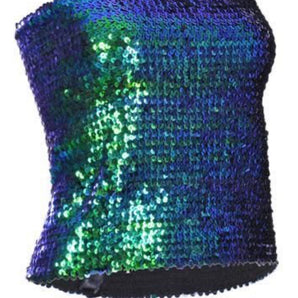 Mermaid Green Sequin Boob Tube