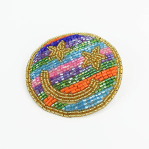 SMILE FACE BROOCH