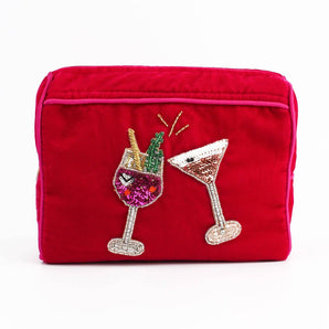 PINK FIZZ AND ESPRESSO MEDIUM POUCH
