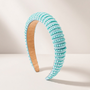 Turquoise Diamanté Crystal Headband