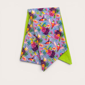 Hummingbird Floral Cotton Hair Wrap | Handmade Tropical Head Scarf | Festival Hair Accessory