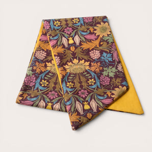 William Morris Floral Cotton Hair Wrap | Handmade Head Scarf