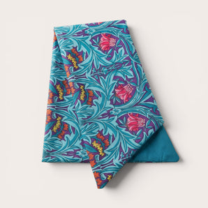 William Morris Floral Cotton Hair Wrap | Handmade Botanical Head Scarf | Vintage Hair Accessory