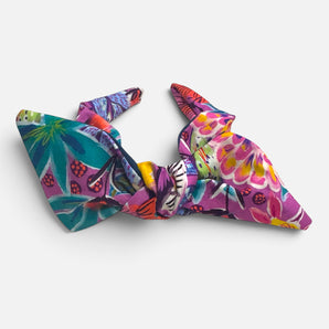 Tropical Garden Slide-On Bow Headband