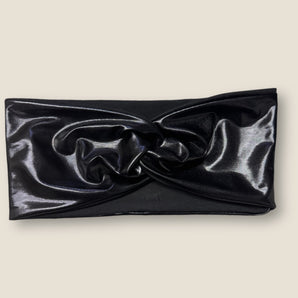 Stretchy Headband Black Lame