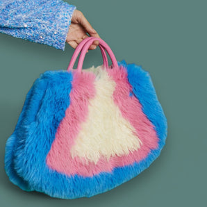 Faux Fur Bamboo Blend Hand Crafted Bag