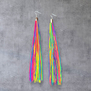 Multicoloured Tassel Earrings