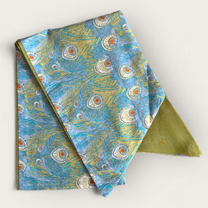 Peacock Liberty Cotton Hair Wrap