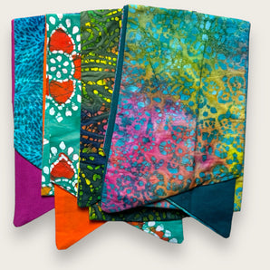 Batik Four Bundle Fabric Hair Wraps