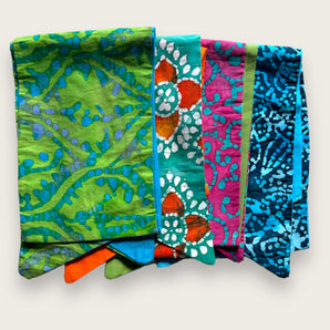 Batik Four Bundle Fabric Hair Wraps