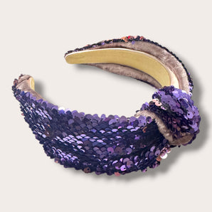 Sequin Headband Purple and Pink