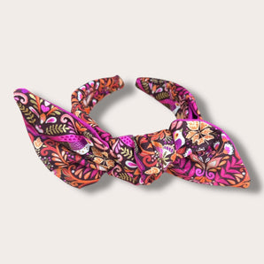William Morris Fabric Bow Headband
