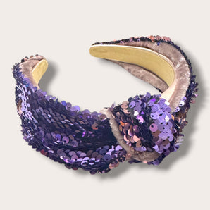 Sequin Headband Purple and Pink
