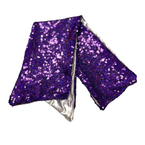 Purple Sequin Hair Wrap