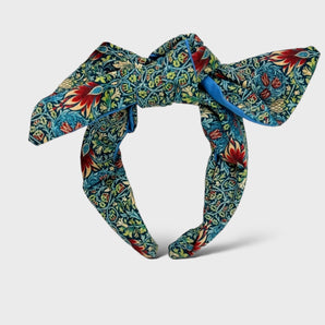 Zoe William Morris Fabric Bow Headband