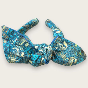 William Morris Fabric Bow Hairband