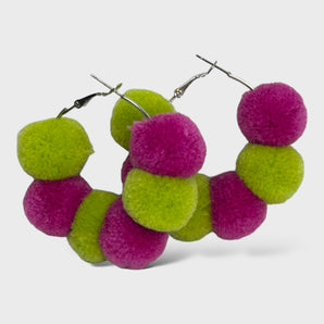 Small Pom-Pom Earrings