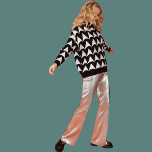 Black and white Design Cashmere and Banana Peel Jumper