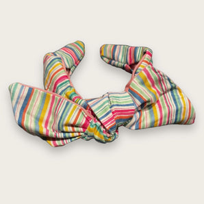 stripy Fabric Bow Hairband