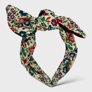 Mamie Liberty Fabric Bow Hairband
