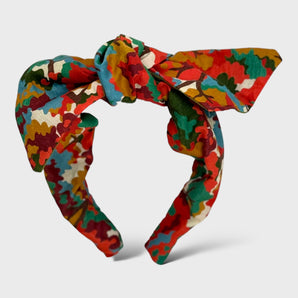 Autumn liberty Cotton Fabric Bow Headband