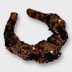 Sequin Headband Copper