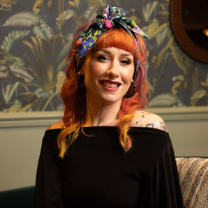 Fleur Liberty Silk Crepe De Chine Hair Wrap