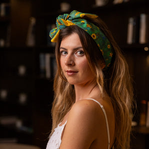 Sunny Klimt Fabric Hair Wrap