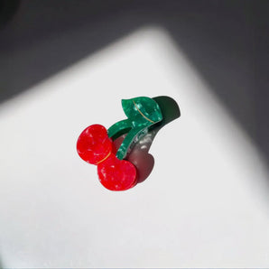 Handmade Cherry Hair Claw