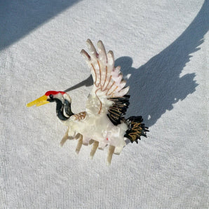 Handmade Crane Hair Claw