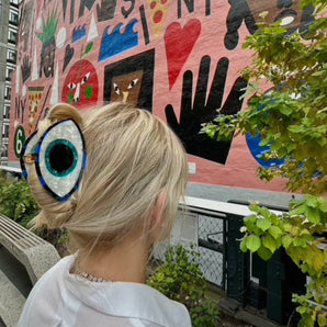 Handmade all seeing eye Hair Claw