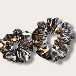 Super Giant Leopard Velour Scrunchie
