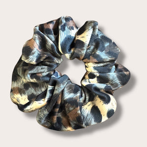 Leopard Velour Scrunchie