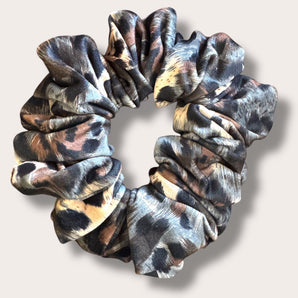 Super Giant Leopard Velour Scrunchie