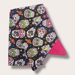 Candy Skull Fabric Hair Wrap